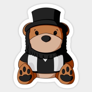 Rabbi Teddy Bear Sticker